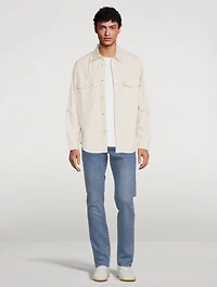 Cotton Denim Slim-Fit Shirt