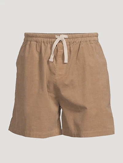 Corduroy Drawstring Shorts
