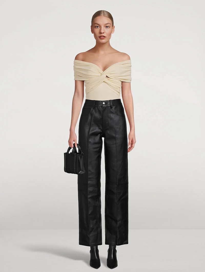The Cerise Off-The-Shoulder Bodysuit