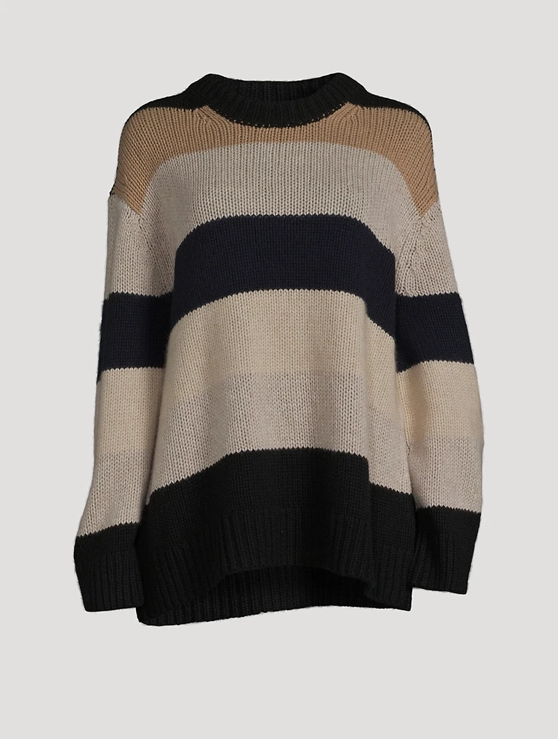 The Jade Striped Cashmere Sweater