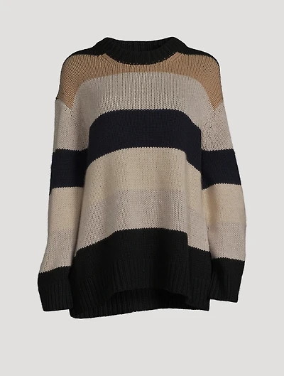 The Jade Striped Cashmere Sweater