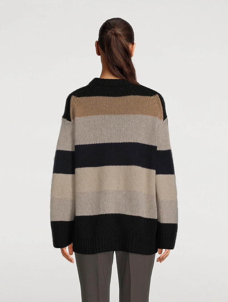 The Jade Striped Cashmere Sweater