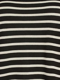 The Casey Silk Top Stripe Print