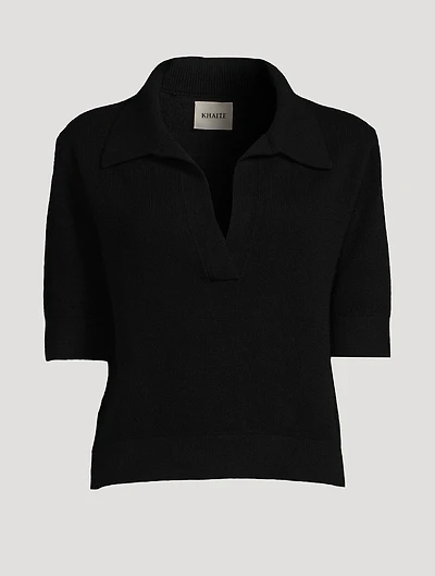 The Jo Shrunken Polo Sweater