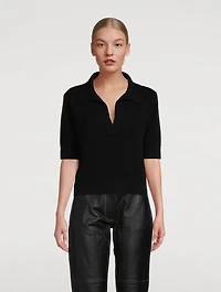 The Jo Shrunken Polo Sweater