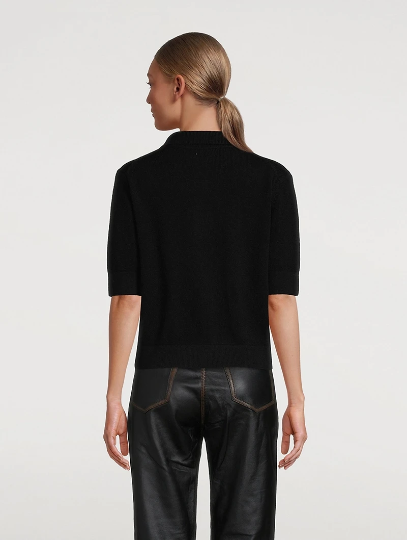 The Jo Shrunken Polo Sweater