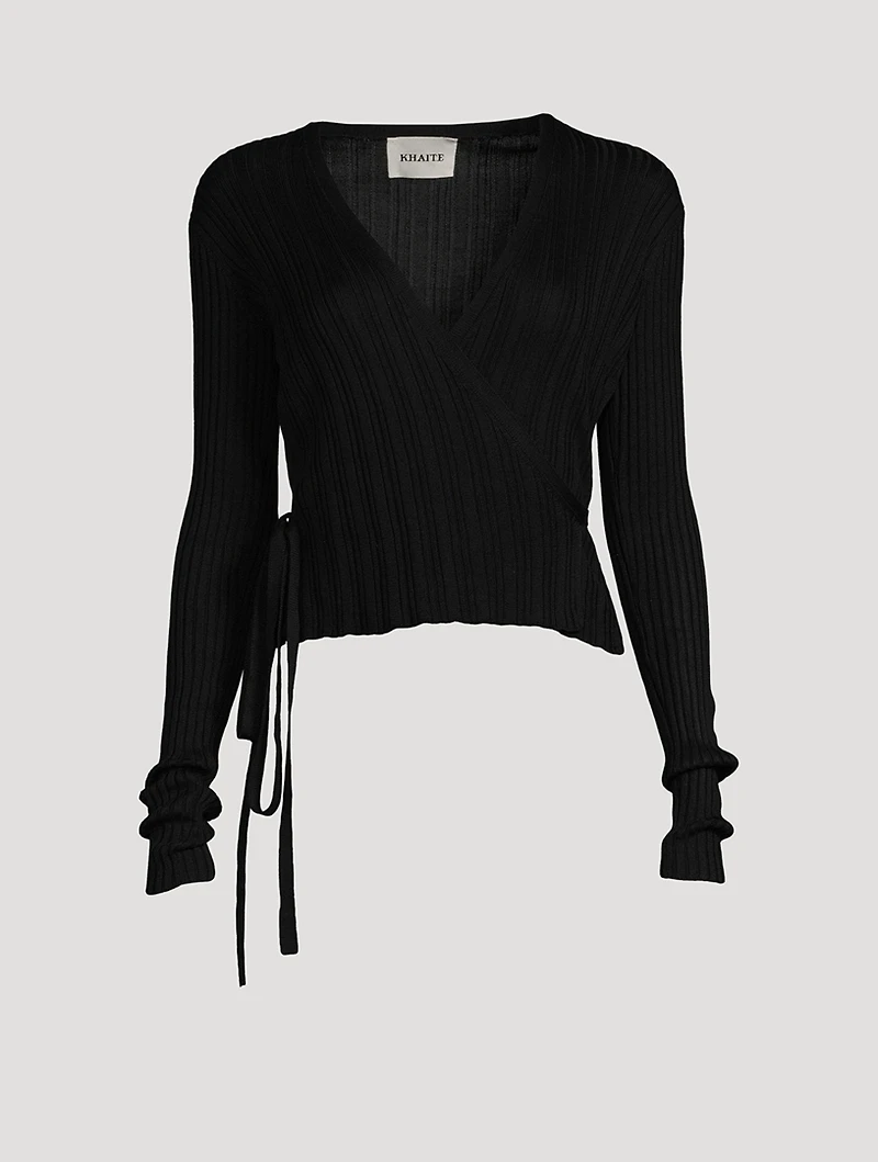 The Bambi Silk Wrap Cardigan