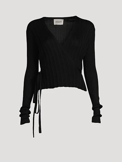 The Bambi Silk Wrap Cardigan