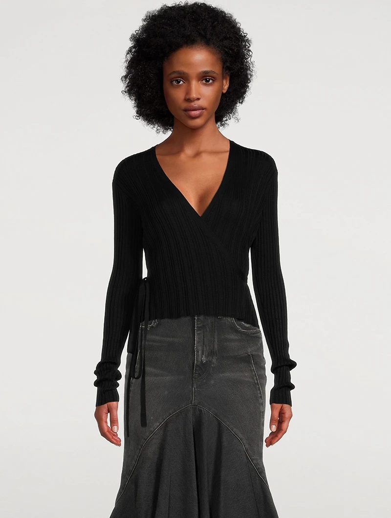 The Bambi Silk Wrap Cardigan