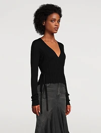 The Bambi Silk Wrap Cardigan