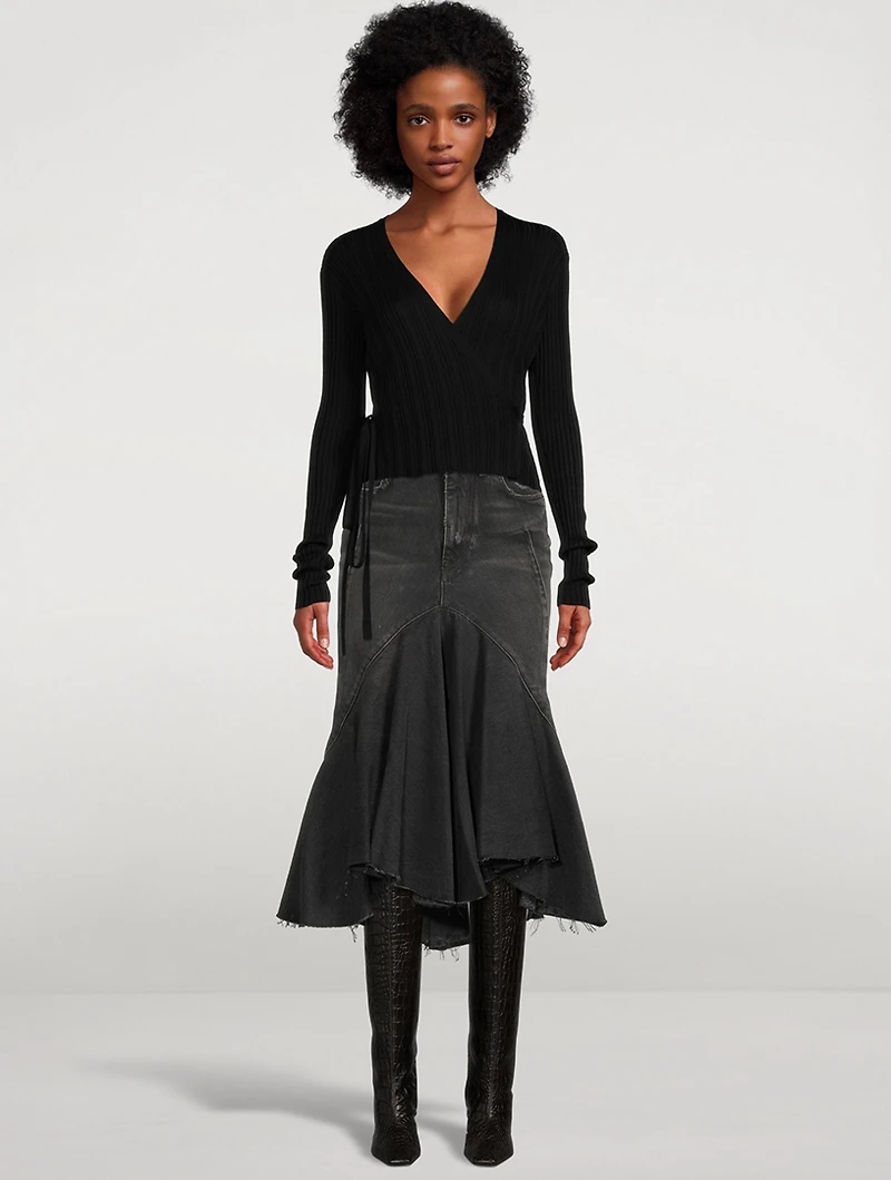 The Bambi Silk Wrap Cardigan