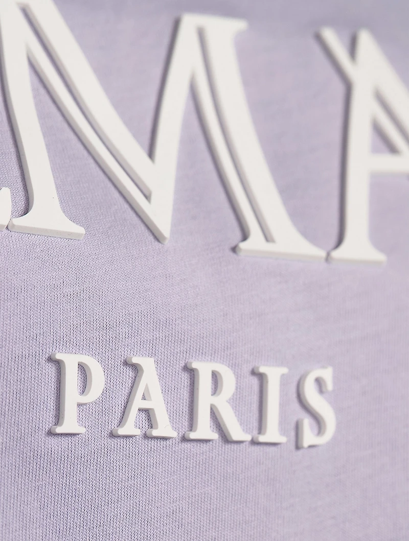 Roman Rubber Logo Cropped T-Shirt