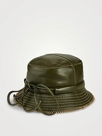 Le Bob Mentalo Leather Fisherman Hat