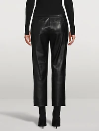 Tessa Vegan Leather Tie-Waist Pants