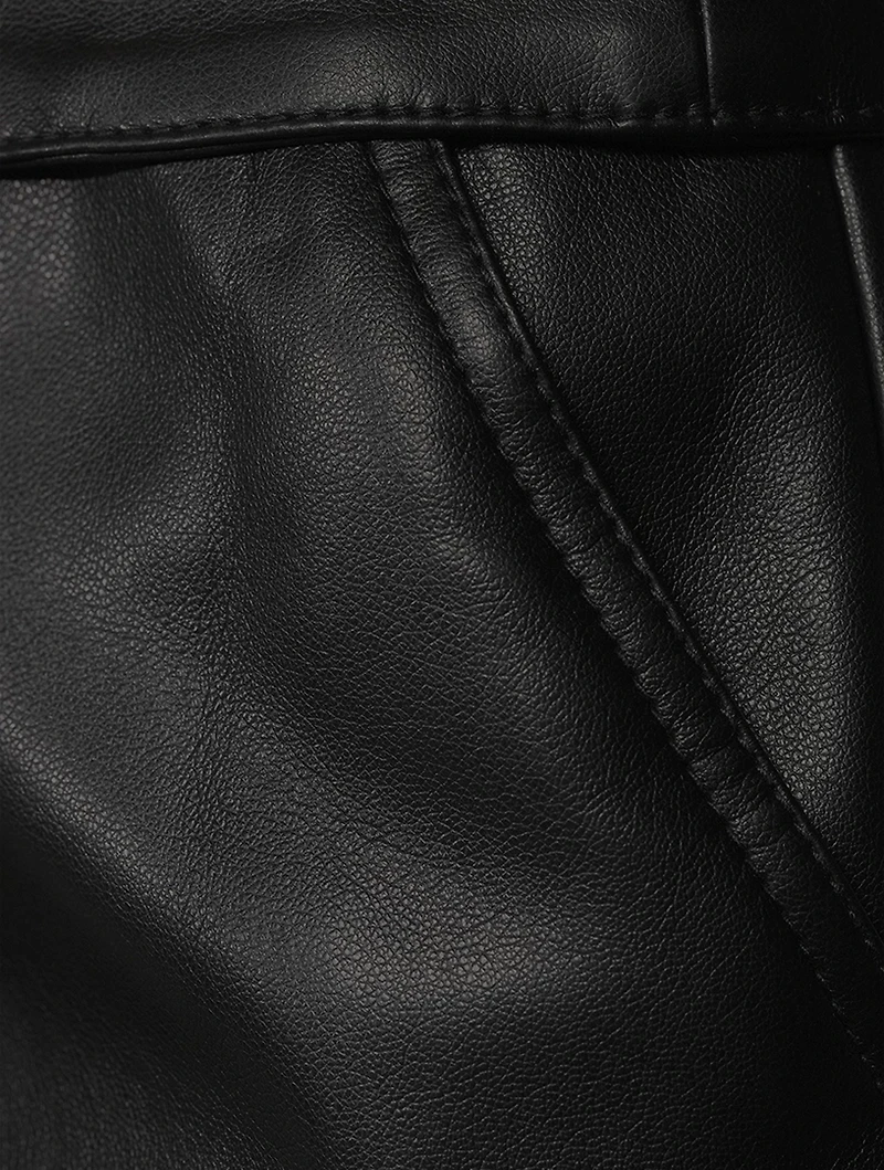 Tessa Vegan Leather Tie-Waist Pants