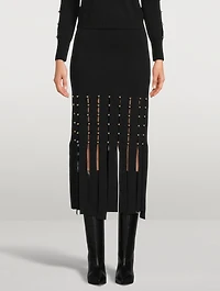 Katalina Fringed Midi Skirt