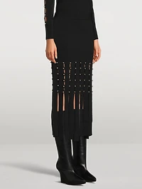 Katalina Fringed Midi Skirt
