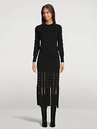 Katalina Fringed Midi Skirt