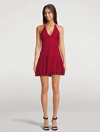 Marquis Halter Mini Dress