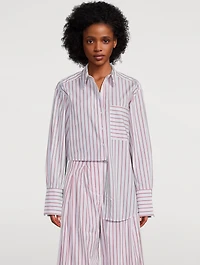 Ribiero Oversized Shirt Stripe Print