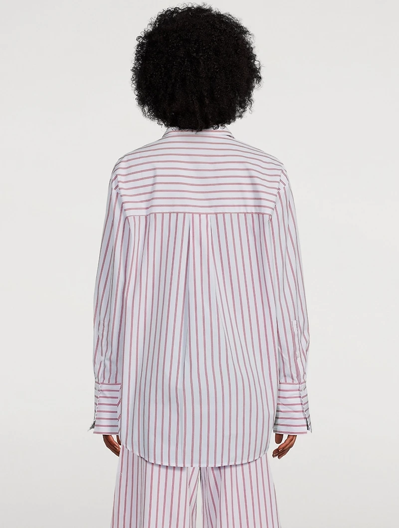 Ribiero Oversized Shirt Stripe Print