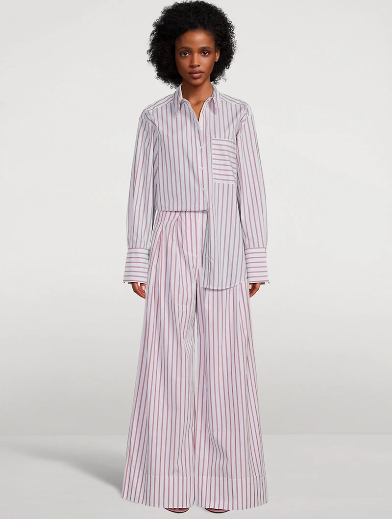 Ribiero Oversized Shirt Stripe Print