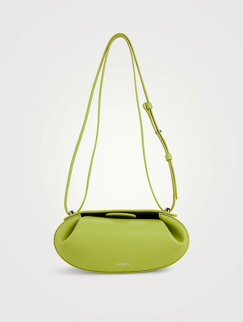 Dinner Roll Leather Shoulder Bag