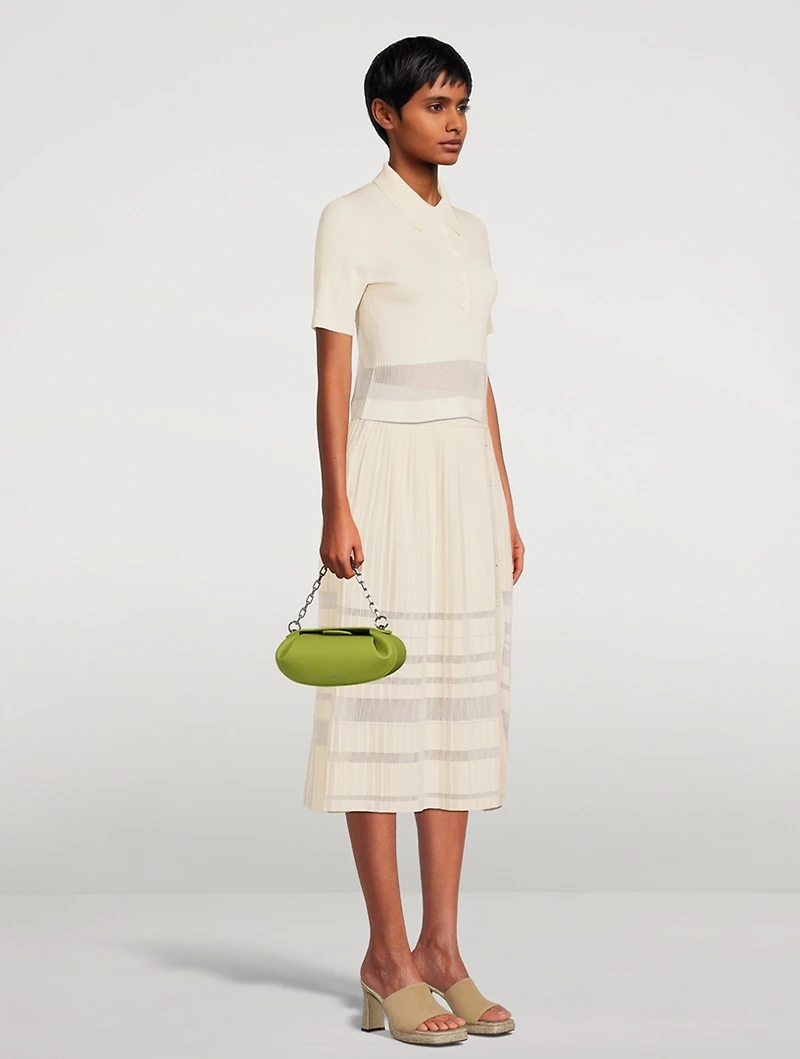 Dinner Roll Leather Shoulder Bag