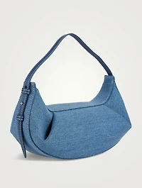 Mini Fortune Cookie Denim Shoulder Bag