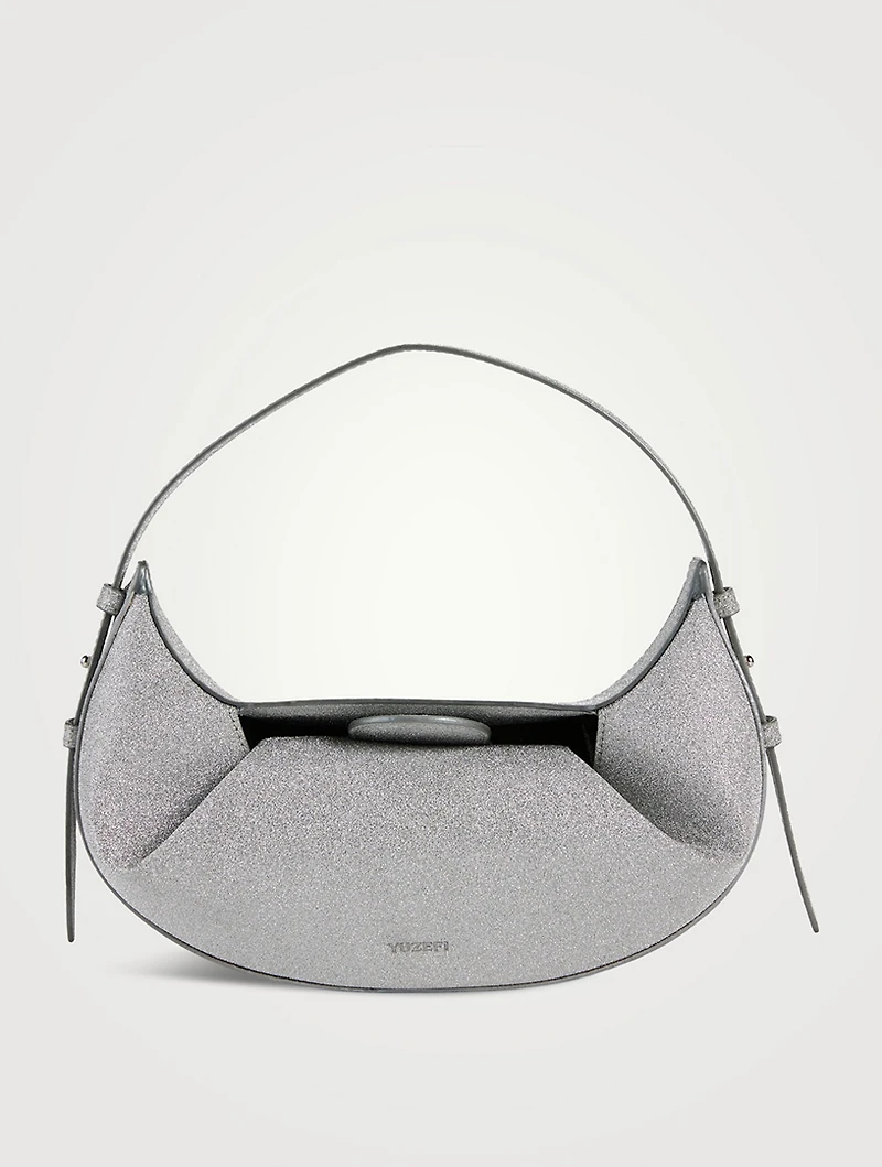 Mini Fortune Cookie Glitter Shoulder Bag