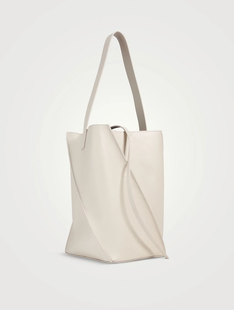 Swirl Leather Tote Bag