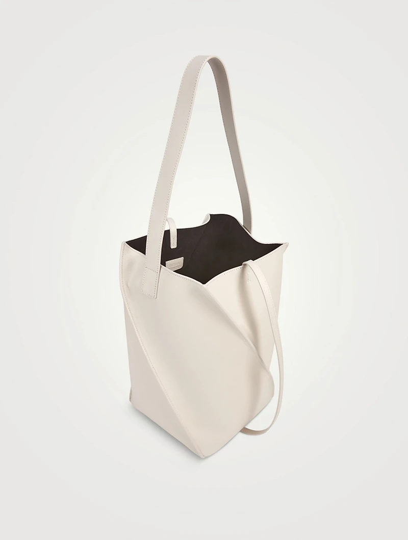 Swirl Leather Tote Bag