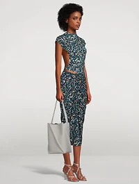 Swirl Leather Tote Bag