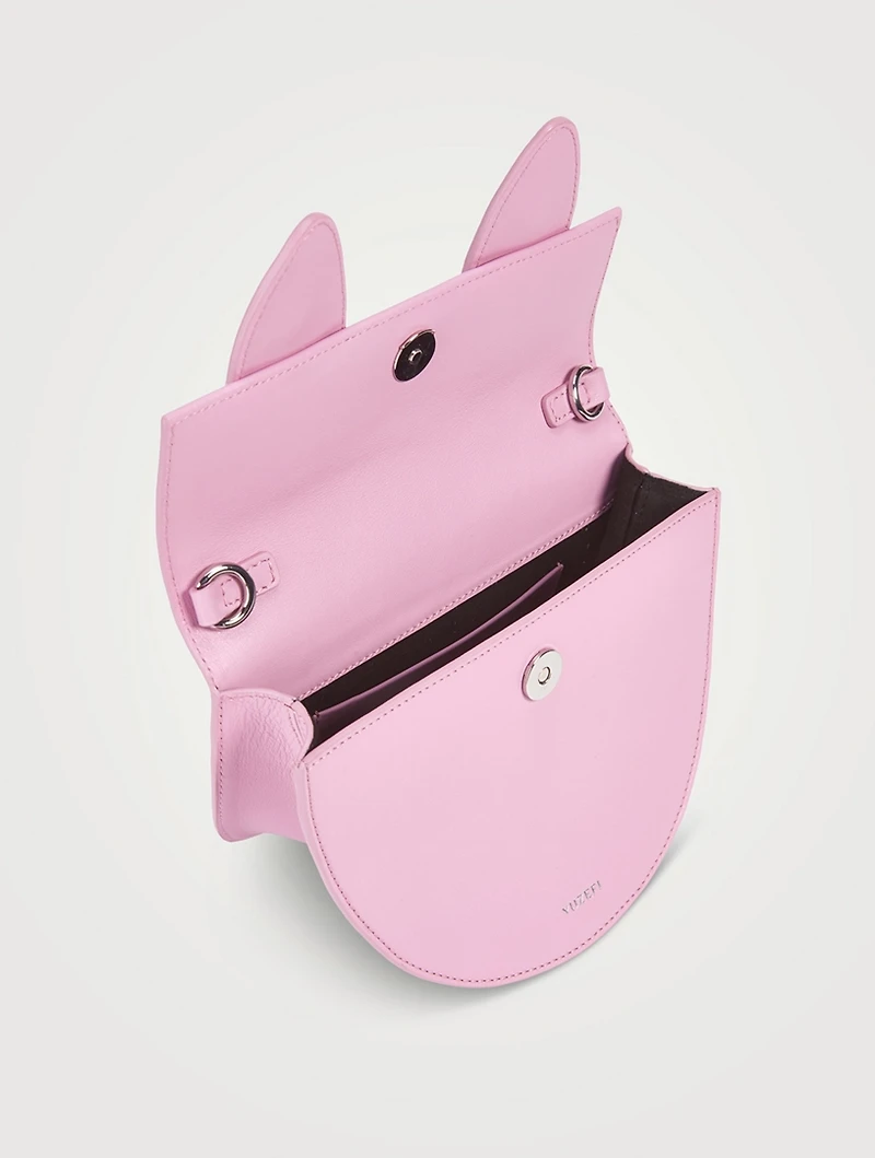 Pretzel Leather Top Handle Bag