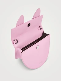 Pretzel Leather Top Handle Bag