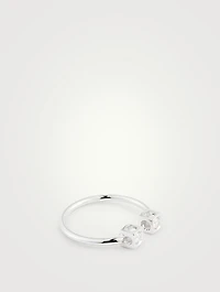 Le Cube Diamant 18K White Gold Ring With Diamonds