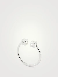 Le Cube Diamant 18K White Gold Ring With Diamonds