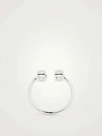 Le Cube Diamant 18K White Gold Ring With Diamonds