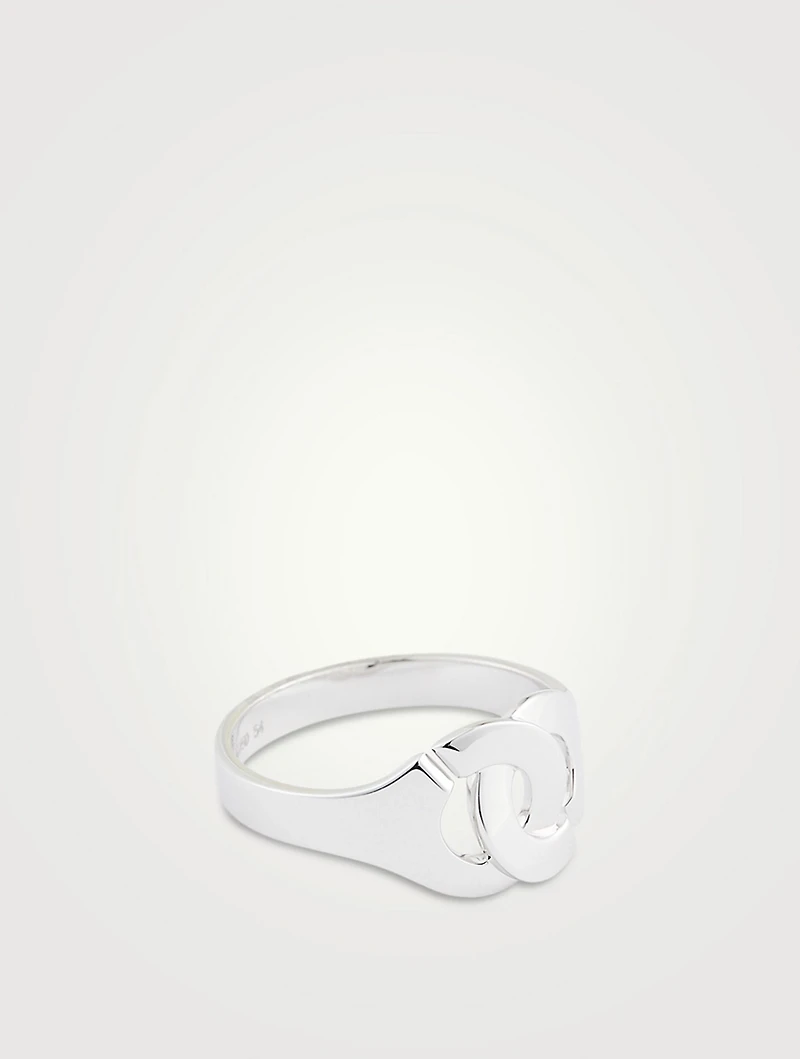 Menottes R10 18K White Gold Ring
