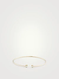 Small Le Cube 18K Gold Diamant Flex Bracelet With Diamonds