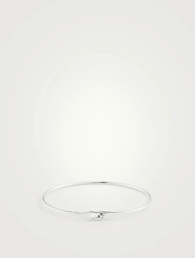 Serrure 18K Gold Bangle Bracelet With Diamond