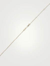 Medium Le Cube Diamant 18K Gold Necklace With Diamond