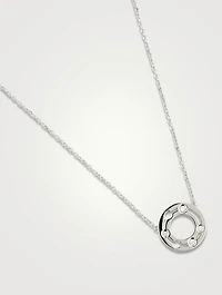 Pulse 12mm 18K White Gold Necklace With Diamonds