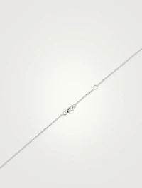 Pulse 12mm 18K White Gold Necklace With Diamonds