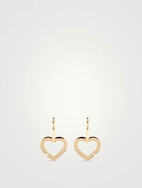 Double Cœurs 18K Gold Mono Earring