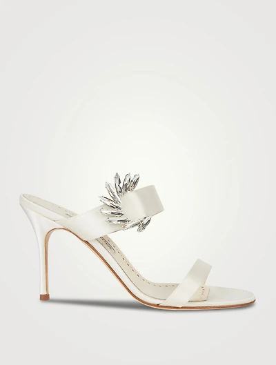 Chivela Embellished Satin Mules