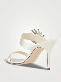 Chivela Embellished Satin Mules
