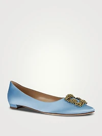 Hangisi Satin Ballet Flats