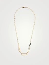 L Maillon 18K Gold Necklace With Diamonds