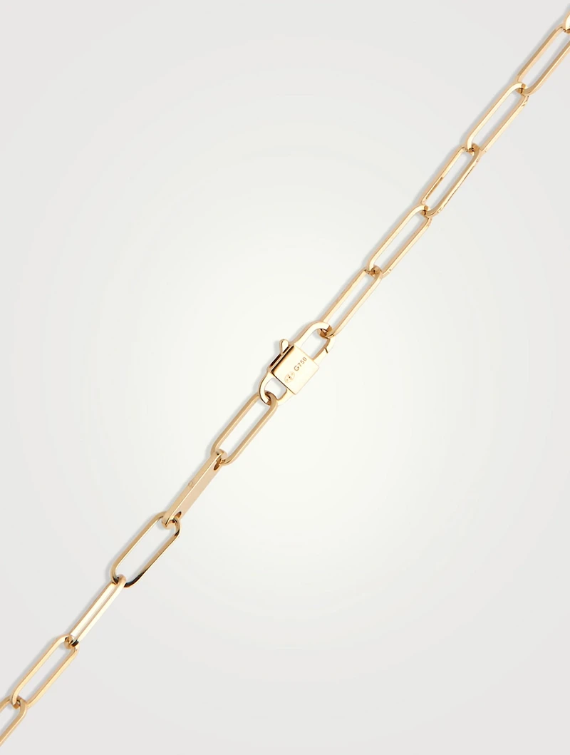 L Maillon 18K Gold Necklace With Diamonds